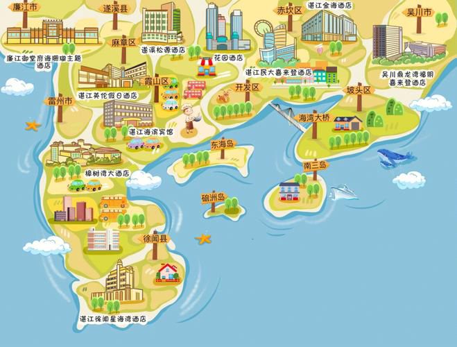 阳日镇手绘地图旅游的艺术指南